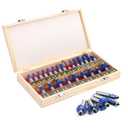 1/2" Router Bit Set 24 Pieces, 1/2 Inch Shank Tungsten Carbide Router Bits, for Professional and Beginners Carpenter