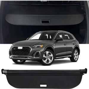 Cargo Cover Compatible with 2018-2024 2025 Audi Q5 Trunk Cover Retractable Rear Trunk Security Cover Q5 Accessories Shielding Shade Privacy Screen Audi Q5 Cargo Cover
