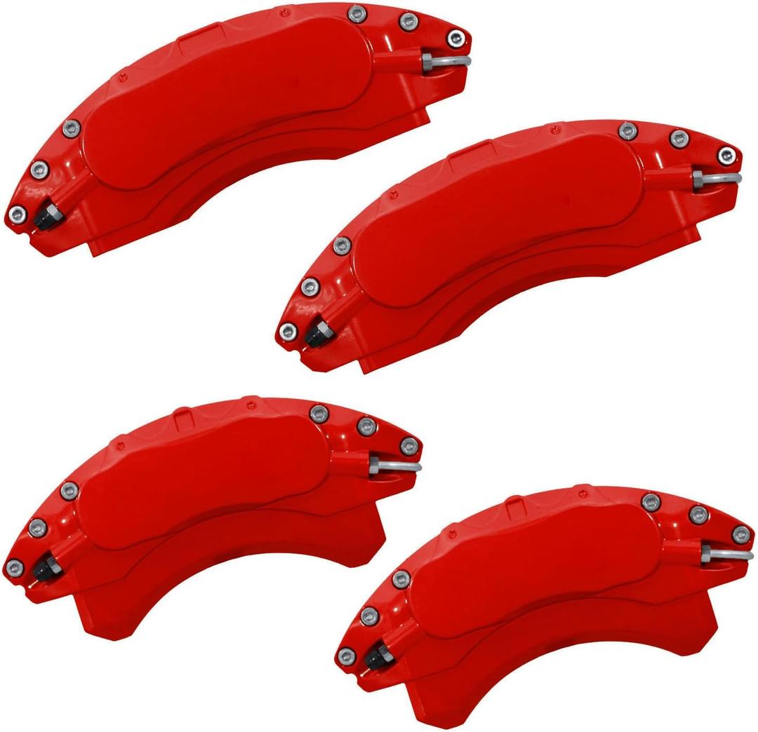 AOOA Caliper Covers Red Aluminum Brake Caliper Covers Fit for Acura MDX 3.5L 2022-2026 （front and rear), Red blank