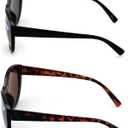 V.W.E. 2 Pairs Women Bifocal Reading Sunglasses Reader Glasses Cateye Vintage Jackie Oval (1 Black 1 Tortoise)