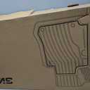 3W Floor Mats Fit for Dodge Ram 1500 Crew Cab 2025-2026 (w/o Rear Under-Seat Factory Storage Bucket Seat), TPE All Weather Custom Fit Floor Liner for Ram 1500 Accessories Row Car Mats, Black