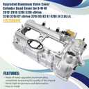 N20 Upgraded Aluminum Valve Cover Cylinder Head Cover For B-M-W 2012-2018 528i 528i xDrive 328i 328i GT xDrive 320i X5 X3 X1 428i Z4 2.0L L4, Replace OE# 11127588412