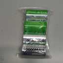 4 Pack 10000mAh Rechargeable D Batteries, 1300 Cycles NiMH D Cell Batteries, Pre-Charged with Solar, Low Self-Discharge, Safe for Flashlights, Toys, Clocks, Emergency Devices