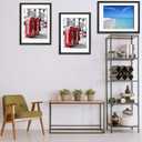 Giftgarden Black 18x24 Frame Matted to Display 16x20 Picture with Mat or 18 x 24 Poster without Mat, Set of 4