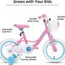 JOYSTAR Fairy Girls Bike for Toddlers and Kids Ages 2-8 Years Old, 12 14 16 18 Inch Kids Bike with Training Wheels, Handbrake and Basket, Toddler Girl Bike, Children Bicycle