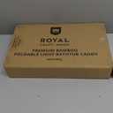 ROYAL CRAFT WOOD Premium Foldable Bathtub Tray Caddy - Wood Bath Tray for Tub, Bamboo Shelf, Expandable Bath Table Trays, Bathtub & Bathroom Accessories for New Home & Mothers, Birthday Gifts for Mom