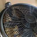 Lasko Oscillating Cyclone Pedestal Fan, Adjustable Height, Timer, Remote Control, 3 Speeds, for Bedroom, Living Room, Home Office, 18", Black, 1843