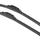 X AUTOHAUX 2pcs 26"+19" Silicone Front Windshield Wiper Blade for Honda Crosstour 2010-2016 for Honda Accord 2008-2017 Windscreen Wiper OE Replacement Set All-Seasons J/U Hook