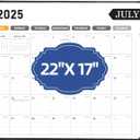 Large Desk Calendar 2025-2026, Calendar with Desk Protecting Pad, Desk Calendar Large 22x17, Runs From July 2025 to December 2026, 18 Months, Big Desktop Calendar for Family Classroom and Office (Black)