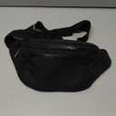 Fanny Pack for Men Women,Crossbody Waist Bag Pack,Belt Bag for Travel Walking Running Hiking Cycling,Easy Carry Any Phone,Wallet (Black)