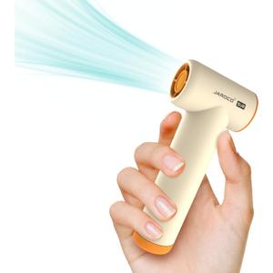 Handheld Portable Turbo Fan, 85000RPM Super High-speed Fan with 4-speed, 4000mAh, USB-C Rechargeable Personal Battery Operated, Mini Small Pocket Design for Travel/Outdoor/Vacation/Concert/Gift, Beige