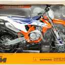 450 SX-F Dirt Bike Motorcycle Orange and White 1/12 Diecast Motorcycle Model by New Ray 58343