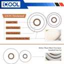 ICOOL 25 Ft. Mini Split Line Set, 1/4" & 3/8" O.D. Twin Copper Pipes, 3/8" Thickened PE Insulated Coil Copper Line with Nuts for Air Conditioner HVAC Refrigeration and Heating, without Fittings