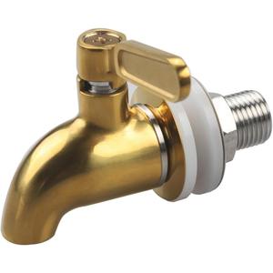 Beverage Dispenser Spigot Gold Stainless Steel Faucet for Water Dispenser Glass Jar Replacement Tap by MUGLIO