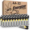 Energizer AA Batteries Alkaline Power, 32 Count Alkaline Double A Battery Pack