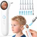 Ear Camera with 1.21 Screen, 1080P HD Digital Otoscope Ear Scope with 4 LED Lights, Ear Cleaner Camera with 10 Ear & Nose Tips, 6 Ear Pick Tools, Skin Probe, Type-C Charging for Adults Kids Pets