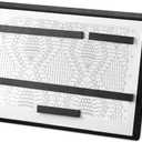 Flutesan 1 Pcs Black Knitting Pattern Holder, Fold up Cross Stitch Knitting Chart Keeper with 4 Pcs Replacement Magnets, Cross Stitch Accessories Supplies, Unfolded Size 16.7 x 10.6 Inch