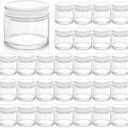 TOPZEA 30 Pack Small Glass Jars with Lids, 2 Oz Round Clear Straight Sided Canning Jars Spice Jars Mason Jars Food Container for Cream, Lotions, Ointments, Herbs, Spices and Wedding Favor