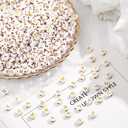 DUQGUHO 3500 Pcs Letter Beads Acrylic Alphabet Beads A-Z White Round 26 Letter Beads for Jewelry Making Bracelets DIY Earring Accessories Crafts Gifts