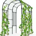 Garden Arch Trellis - 47"L*71"W*87"H, Rust-Proof Grape Trellis with Thickened Steel Pipe, Garden Arch Trellis for Climbing Plants Outdoor, Tunnel Trellis for Cucumber, pumpkin,Squash, Melon