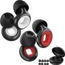 Motorcycle Ear Plugs - 33dB (SNR) Noise Reduction Earplugs, 2 Pairs High Fidelity Noise Cancelling Reusable Earplugs for Sleep, Concerts, Deep Focus, Travel, Hearing Protection