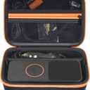 Portable Air Compressor Case Compatible with WARWOLF/for KUXISA/for LOLSSA/for OlarHike/for Modari 160PSI Tire Inflator - Hard Protective Storage Bag for Car Tire Pumps, Air Tubes & Tools (Box Only)