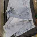 Large Women's A-line High Waist Irregular Wide Leg Pants Denim Skirt Pants Shorts 2XL