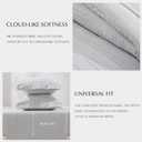 EVERGRACE Queen Comforter Set, 7-Piece Bed in a Bag, Shabby Chic Tufted Boho Bedding with Line Embroidery, Soft All Season Microfiber Comforter (90"x90") with Sheets, Pillowcases & Shams, Light Gray