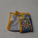 YiHomer Provence Blue Lemon Mediterranean Tile Tabletop for Spring Summer Decorations, Picnics and Dinner Parties - Indoor Outdoor, Stain and Water Resistant, Tablecloth, 60 x 120 Rectangle