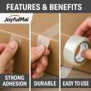 Clear Packing Tape, 6 Rolls 1.88inches Wide, 65 Yards Per Roll, 390 Total Yards Tape for Shipping Packaging Moving Sealing, Thicker Clear Packing Tape, (2.7Mil x 1.88" x 65Yds)
