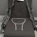 Toddler Booster Seat for Dining Table Kitchen Chair, Non-Slip with Backrest and Adjustable Straps, Portable Travel Child Kids Booster Seat for Eating, Dark Grey