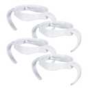 4 Pack Compatible Baby Bottle Handles for Philips Avent Natural Baby Bottles,Baby Bottle Holder - White