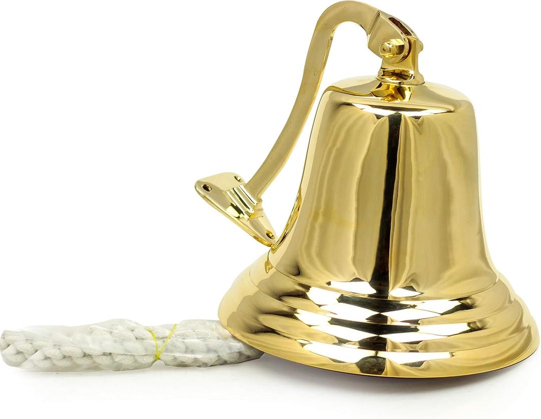 8" Nautical Brass Maritime Ship Bell