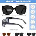 AEZUNI Trendy Reading Sunglasses Women Stylish Square Sun Readers UV Protection Glasses 1.0 1.5 2.0 2.5 3.0 3.5 (Not-bifocal