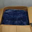 Cozy Bliss Faux Fur Throw Blanket for Couch, Cozy Warm Plush Striped Blanket for Sofa Bedroom Living Room, 108 * 90 Inches Navy Blue