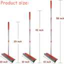 Window Squeegee for Window Cleaning, Squeegee Window Cleaner Tool 2 in 1 Car Window Cleaning Tool with Extension Pole 58 Telescopic Window Washing Equipment, Shower Squeegee for Shower Glass Door