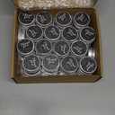 MTLEE 50 Pcs Black Floral Wedding Candles Gifts for Guests, Bridal Shower Baby Shower Thank You Candle Favors, Mini 1 oz Lavender Scented Soy Wax Candles Bulk for Birthday Aromatherapy Party Favors