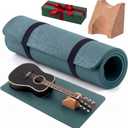 41 In Guitar Mat with Neck Rest, 8mm Extra Thick TPE Non Slip, Green