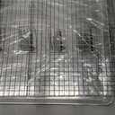 24 Inch Baking Sheet Pans with Rack Set, Natural Aluminum Cookie Sheet, Extra Large Commercial Quality Baking Sheet Pan Set, Warp Resistant Nonstick Thick Cookie Tray Pans for Baking, Roasting, 24"L x 23.62"W x 1.06"H