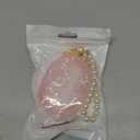 Glitter Marble Shell Design for Beats Studio Buds with Pearl Wrist Chain Keychain Sparkle Protective Skin Cover (Pink)