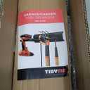 TIDYME Garage Wall Organizer | 48" Heavy-Duty Tool Storage Rack | Adjustable Double-Layer Hooks | 300 lbs Capacity | Carbon Steel Wall Mount Holder for Shovels, Rakes, Ladders & Power Tools (Black)