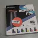 Collapsible Stool, Folding Chair - Upgraded Portable Chair with Load Capacity 400lbs, Portable Stool for Camping Fishing Hiking - Folding Tool with Carrying Straps,Gifts for Fisherman (Black)