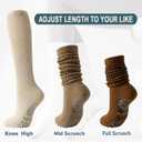 Hstyle Grip Pilates Socks for Women, Slouch Scrunch Yoga Barre Socks for Hospital Workout