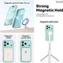 Vooii Magnetic for iPhone 17 Pro Max Case, Compatible with Magsafe (Premium Liquid Silicone) (Integrated Camera Control Button) Full Body Protective Anti-Scratch Microfiber Lining 6.9 inch, Mint