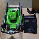 Greenworks 40V 21" Self-Propelled Cordless Lawn Mower  Brushless Motor, 5.0Ah Battery & Charger(75+ Tool Compatible)