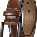 CHAOREN Mens Belt Leather - 1 3/8" Dress Belts for Men - Considerate Gift for Work Business Casual Jeans (40 (Fits Waist 38"-39"), Cognac)