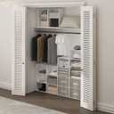 Furinno Luder 3-Tier Open Shelf Bookcase, White, 3-Tier, 9.3 x 16 x 31.4