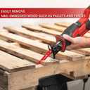 Stud and Nail sawzall Blades,9 Inch 6/12 TPI Reciprocating Saw Blades,Bi-Metal sawzall Blades Nail Embedded Wood(25 -Pack)