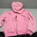 Mens Full Zip Casual Hoodies Fleece Double Side Zipper Sweatshirts Hooded Jackets with Pocket Fall Winter Hoodie (Medium, Pink)