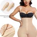 Fajas Colombianas Moldeadoras Shapewear Tummy Control Post Surgery Compression Butt Lifter for Women Beige